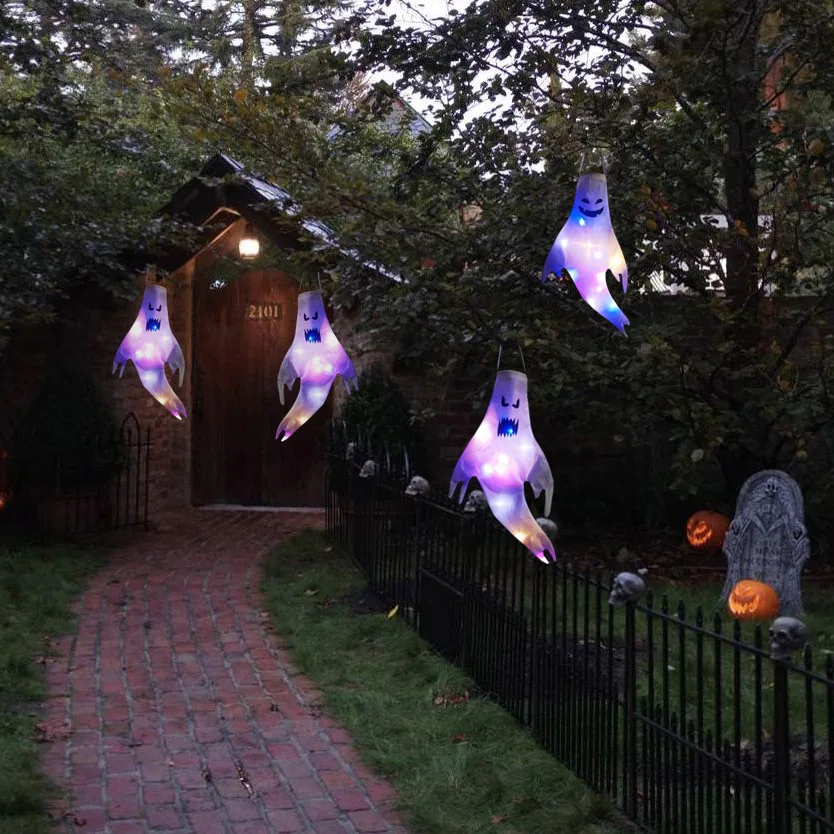 Halloween LED Ghost Windsock H - Outdoor Lighting Effects review and price
