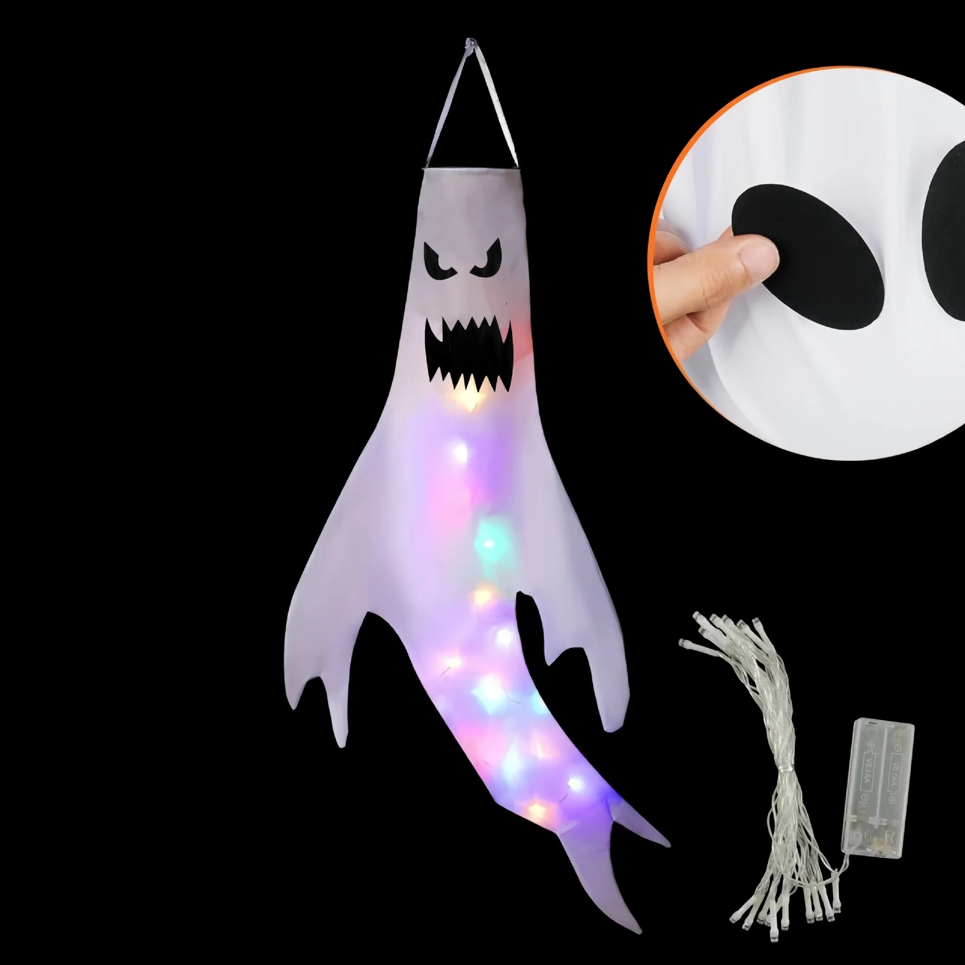 Halloween LED Ghost Windsock H - Outdoor Lighting Effects review and price