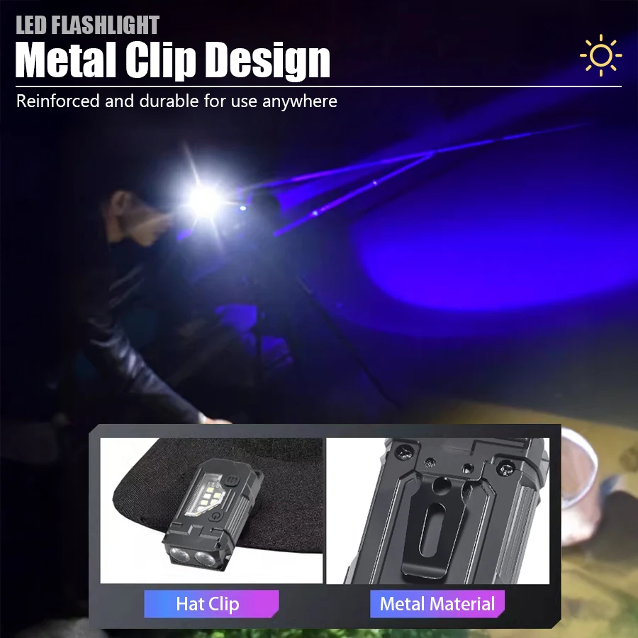 Mini Keychain EDC Flashlight - - Outdoor Lighting Black review and price