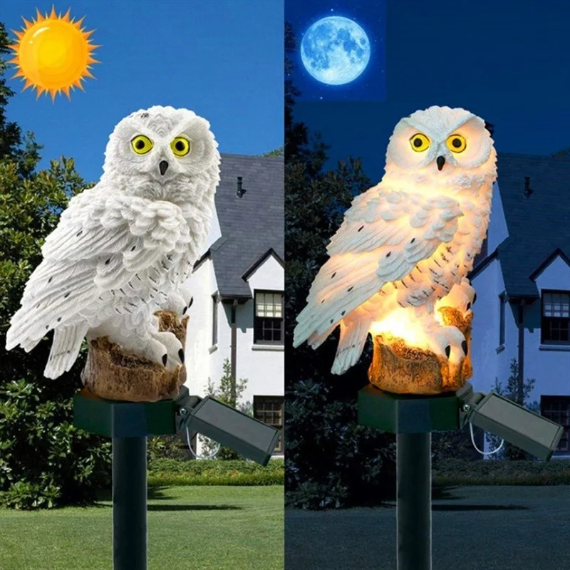 Solar Owl Statue Garden Light  - Outdoor Lighting Ip65 review and price