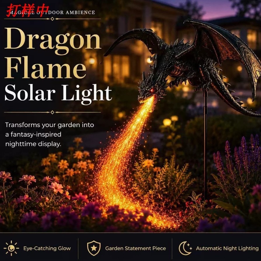 Solar Dragon Fire Garden Light - Outdoor Lighting Pathway review and price