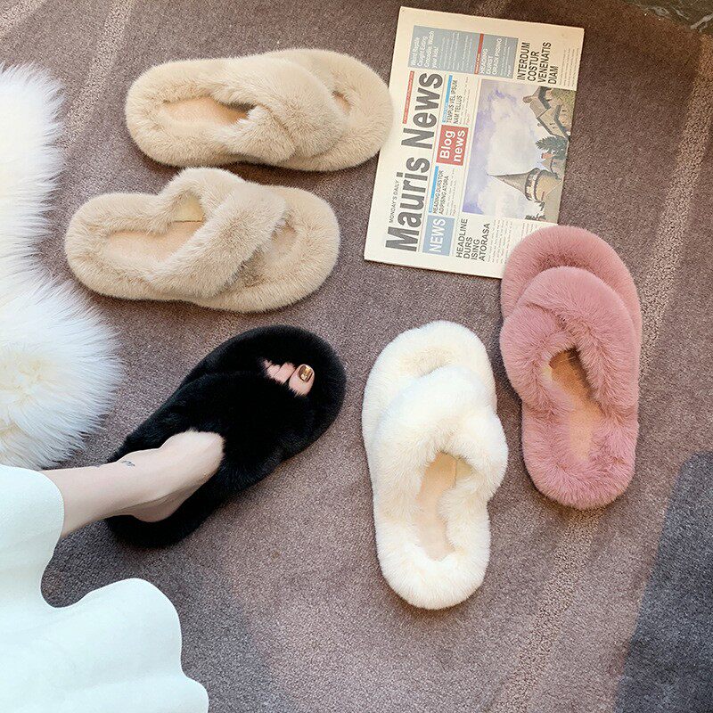Hairy Slippers for Women Solid - Outdoor Lighting For Your Home review and price